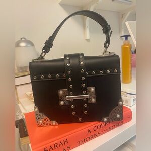 Black Studded Handbag